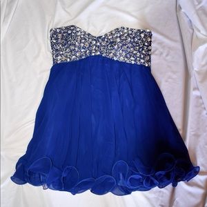 Blue Homecoming Dress